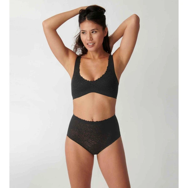 Culotte Classique Sloggi ZERO FEEL LACE 2.0 Noir ZERO FEEL LACE 2.0 – Image 4