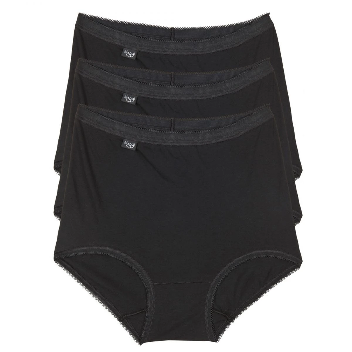 Lot De 3 Culottes Classiques Sloggi Basic Noires Basic â Image 2