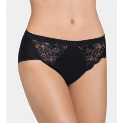 Lot De 4 Culottes Classiques Sloggi Chic Noires Chic