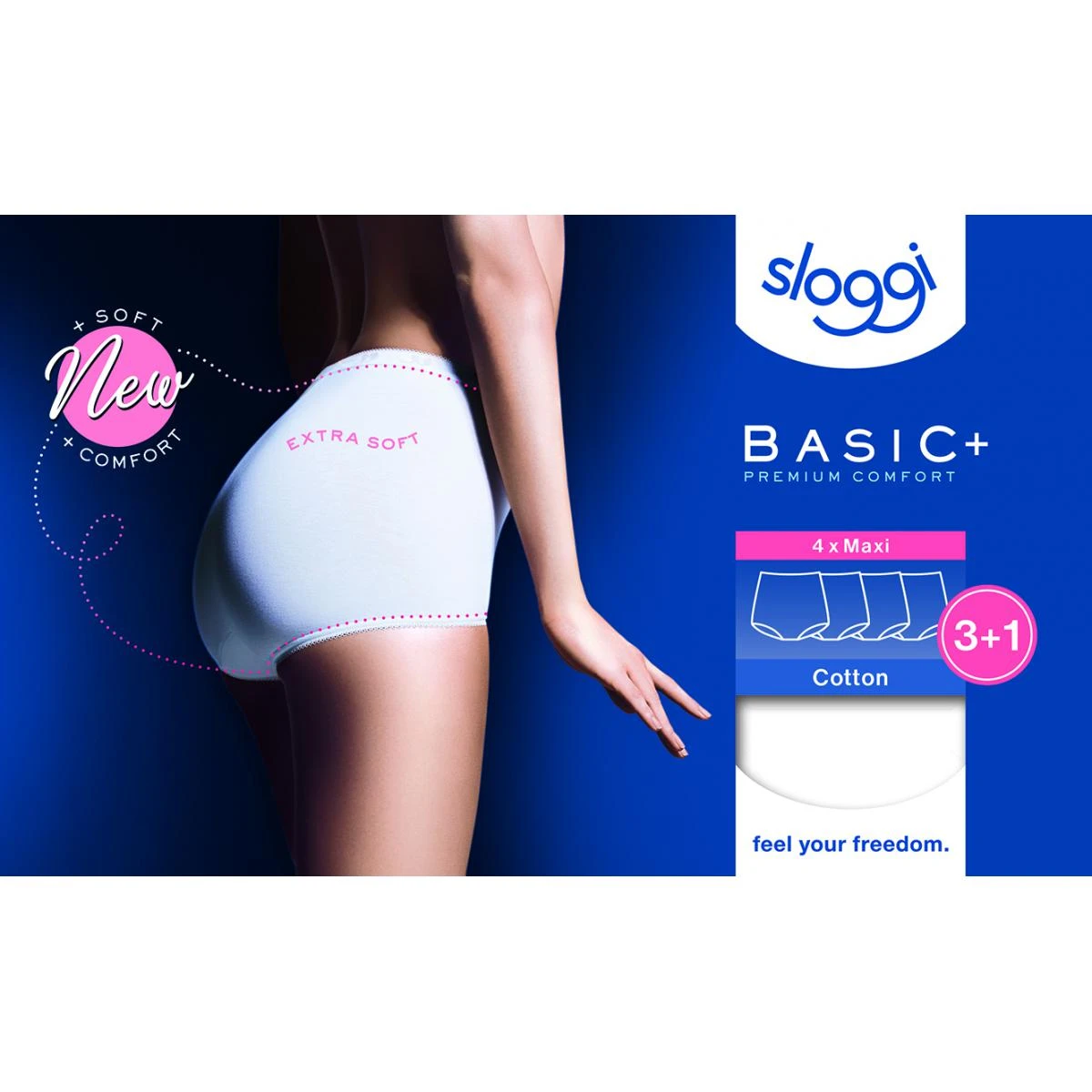 Lot De 4 Culottes Hautes Sloggi Basic Grises Basic â Image 3