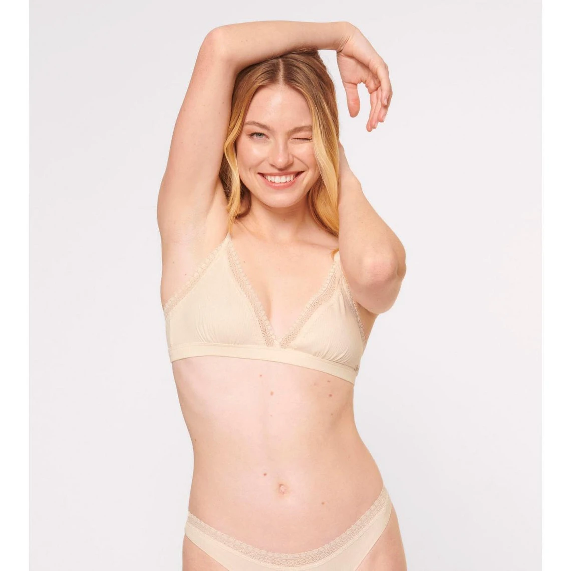Soutien Gorge Bralette - Beige Sloggi | 3 SUISSES â Image 2