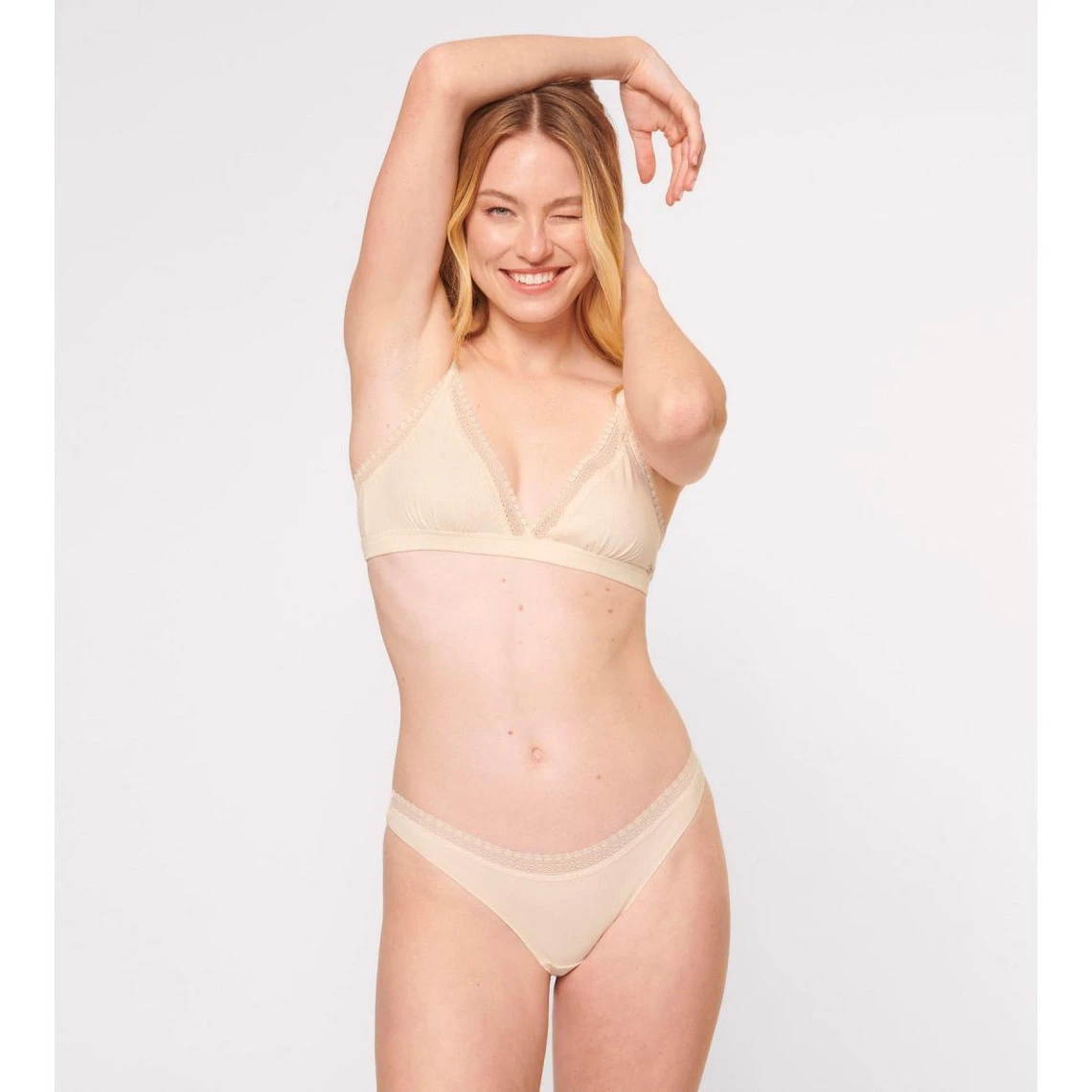 Soutien Gorge Bralette - Beige Sloggi | 3 SUISSES â Image 3
