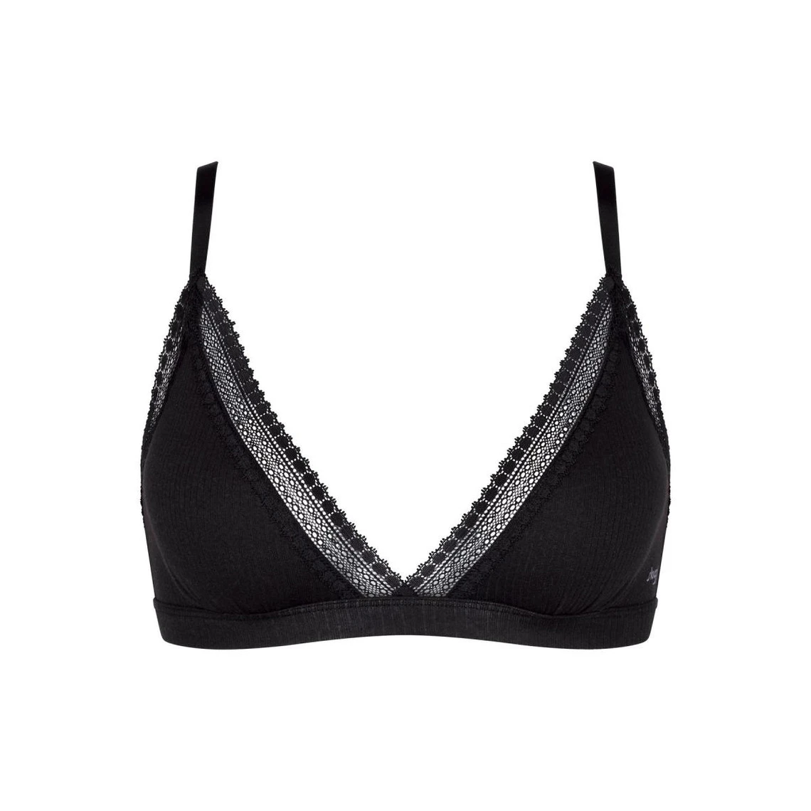 SLOGGI GO RIBBED Bralette - Noir | 3 SUISSES