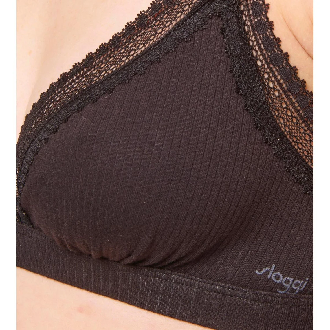 SLOGGI GO RIBBED Bralette - Noir | 3 SUISSES â Image 5