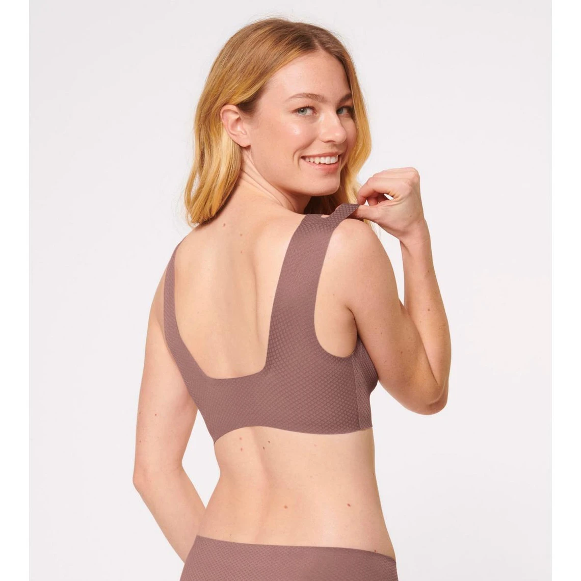 SLOGGI ZERO FEEL FLOW Bralette - Marron | 3 SUISSES â Image 4