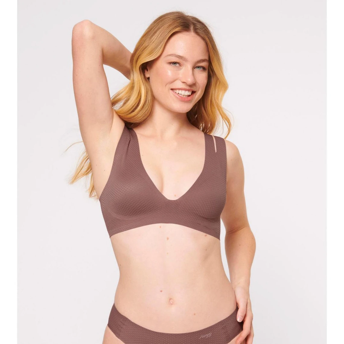 SLOGGI ZERO FEEL FLOW Bralette - Marron | 3 SUISSES â Image 2