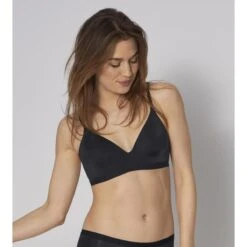 Soutien-gorge Ampliforme Sans Armatures Sloggi WOW Comfort Noir WOW Comfort