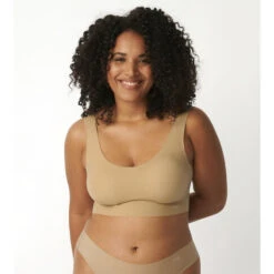 Top Sans Armatures Sloggi Zero Feel Beige Zero Feel