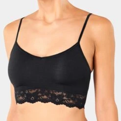 Top Sans Armatures Sloggi Romance Noir Romance